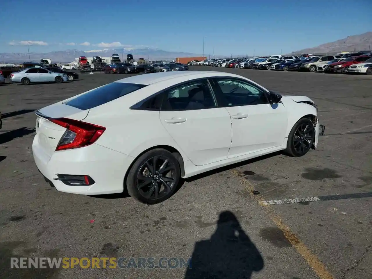 3 Photograph of a damaged car 2HGFC2F83KH587014 HONDA CIVIC 2019