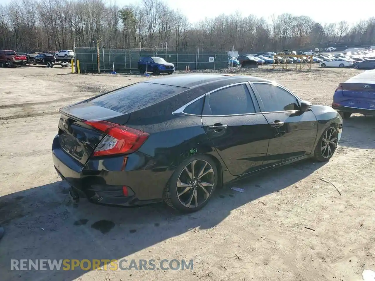 3 Photograph of a damaged car 2HGFC2F84KH505050 HONDA CIVIC 2019