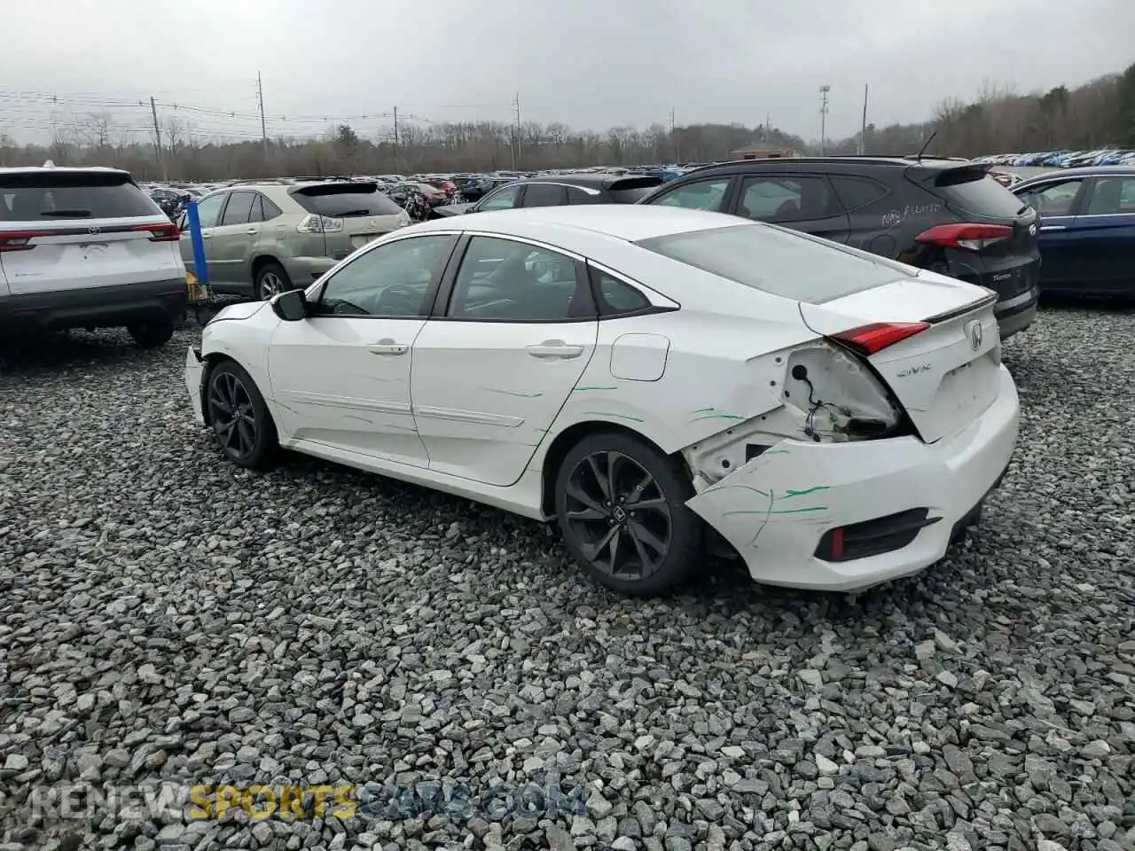 2 Photograph of a damaged car 2HGFC2F84KH510751 HONDA CIVIC 2019