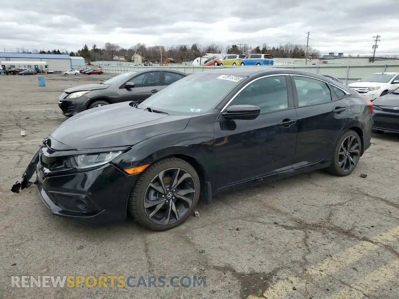 1 Photograph of a damaged car 2HGFC2F84KH532149 HONDA CIVIC 2019