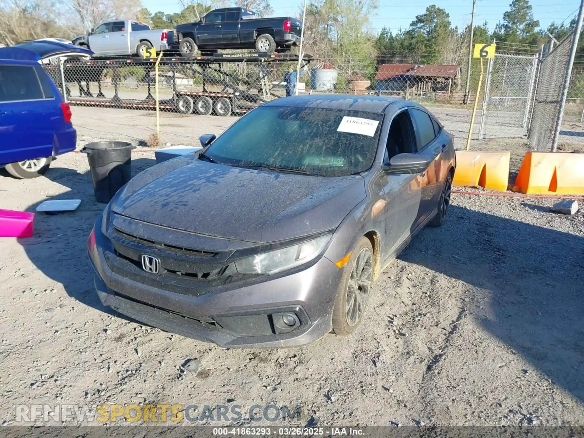 2 Photograph of a damaged car 2HGFC2F84KH578905 HONDA CIVIC 2019