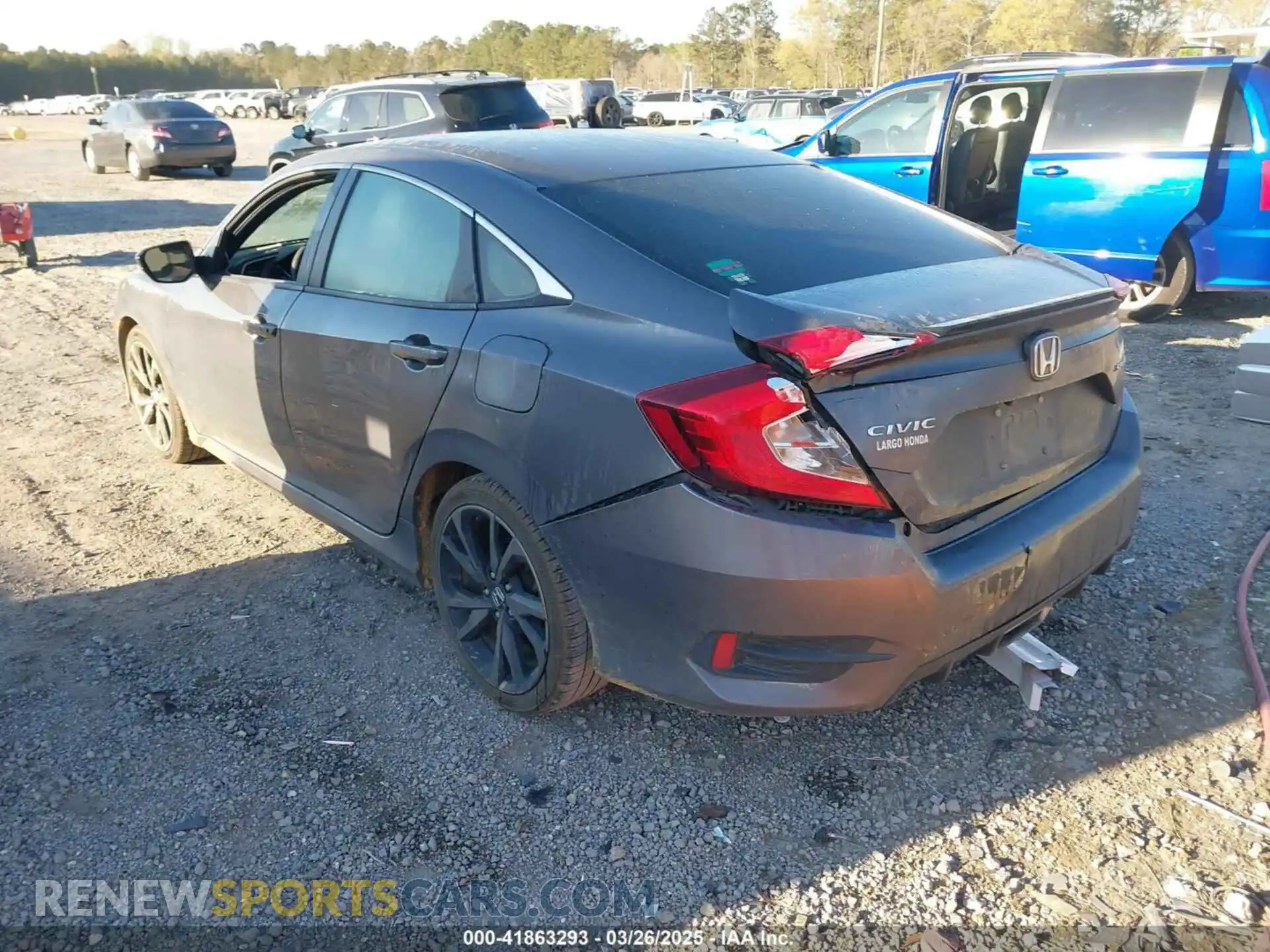 3 Photograph of a damaged car 2HGFC2F84KH578905 HONDA CIVIC 2019