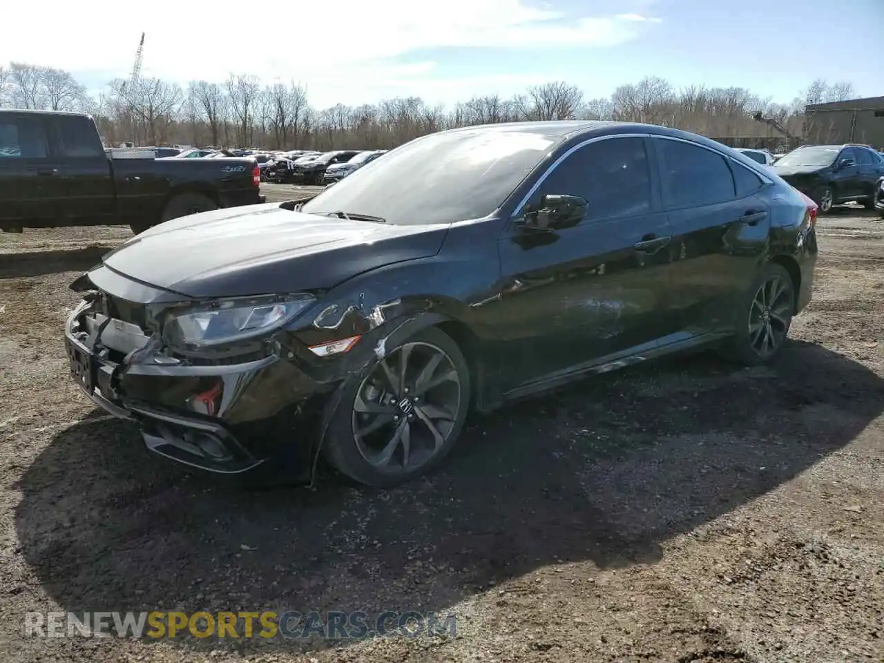 1 fotografías del automóvil dañado 2HGFC2F85KH567346 HONDA CIVIC 2019
