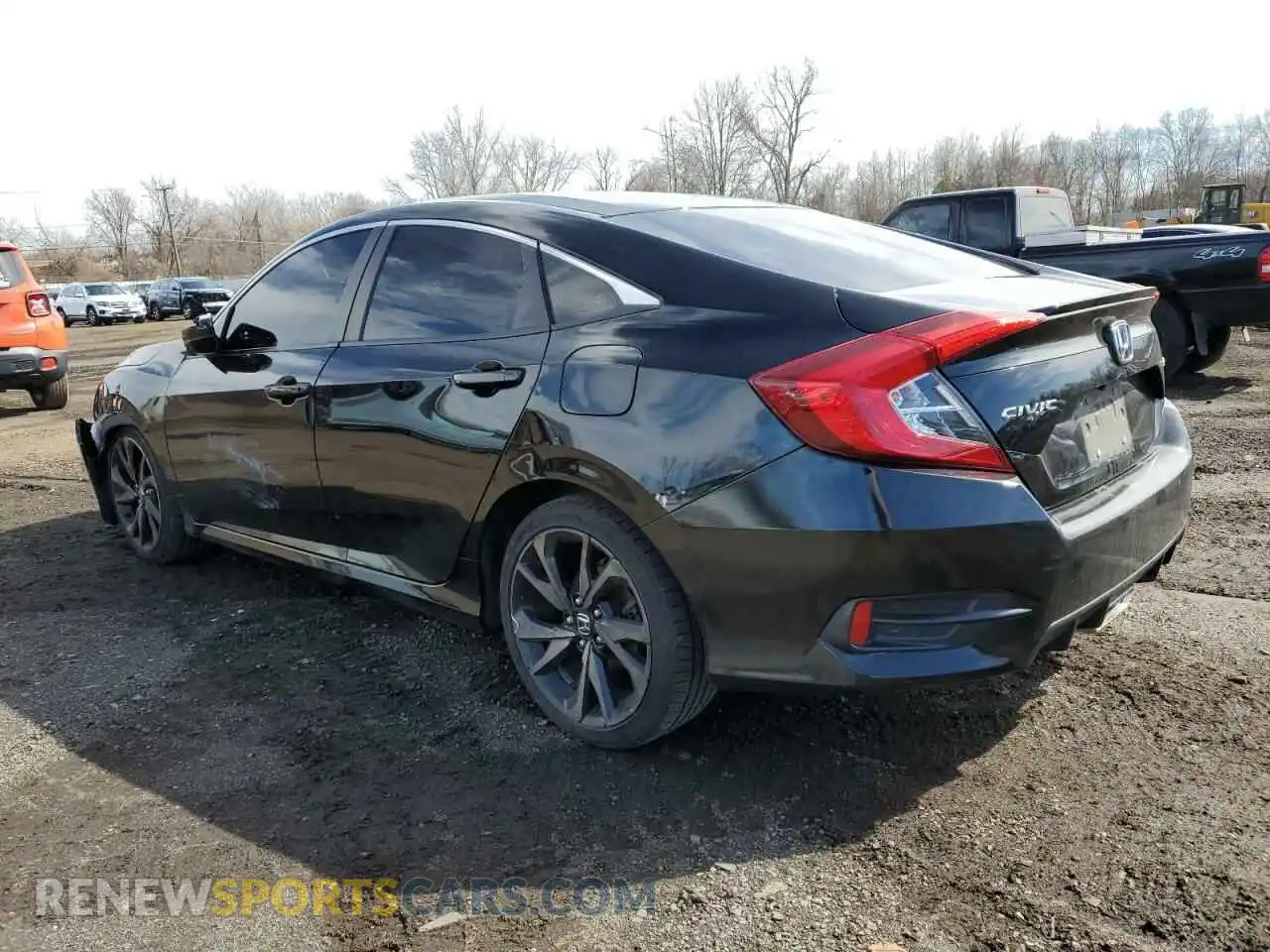 2 fotografías del automóvil dañado 2HGFC2F85KH567346 HONDA CIVIC 2019