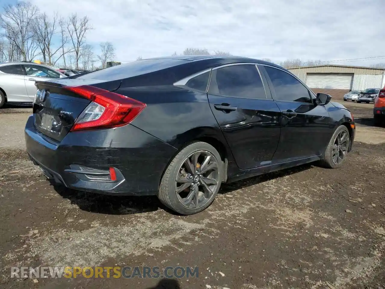 3 fotografías del automóvil dañado 2HGFC2F85KH567346 HONDA CIVIC 2019