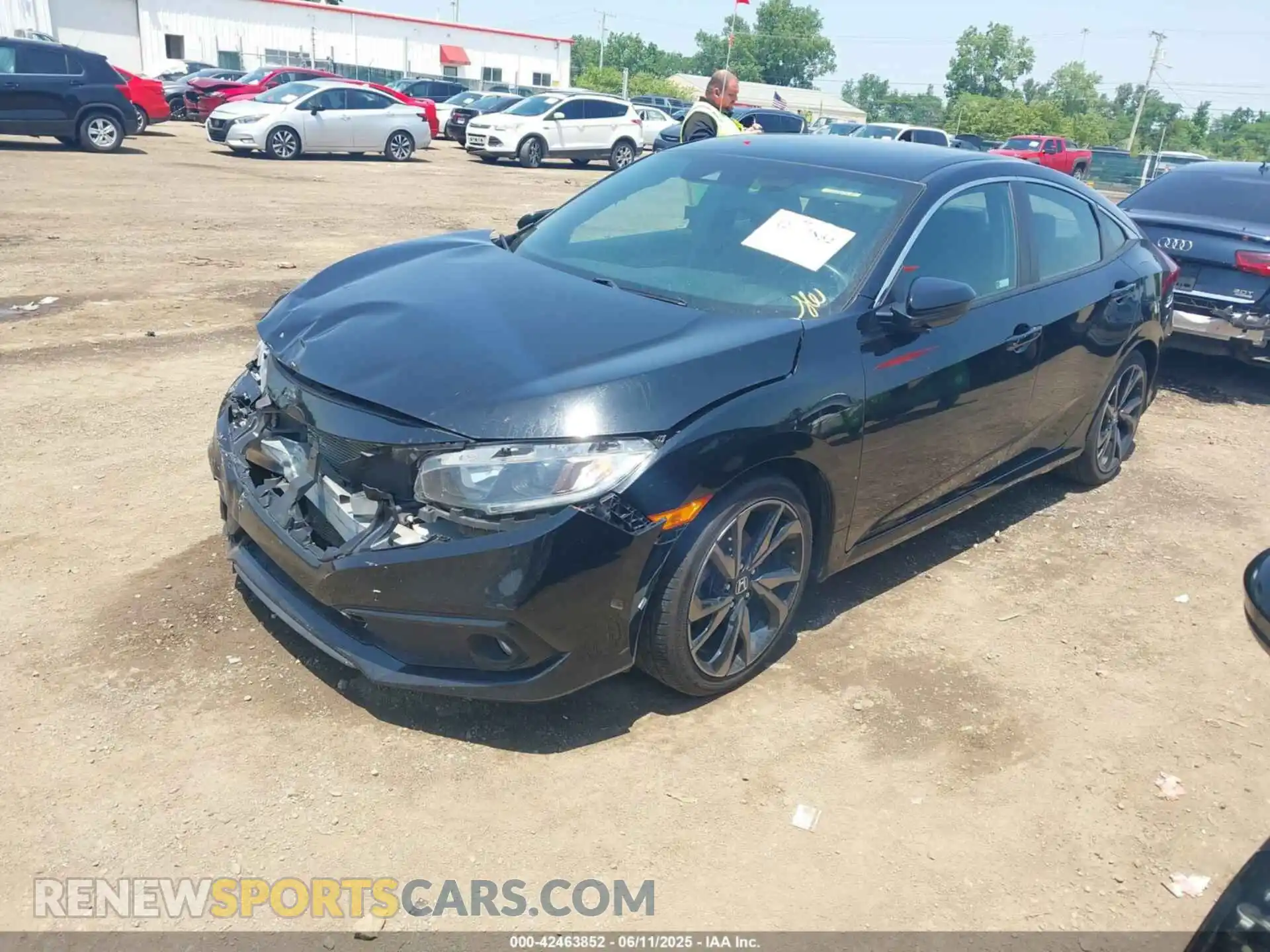 2 Photograph of a damaged car 2HGFC2F85KH585345 HONDA CIVIC 2019