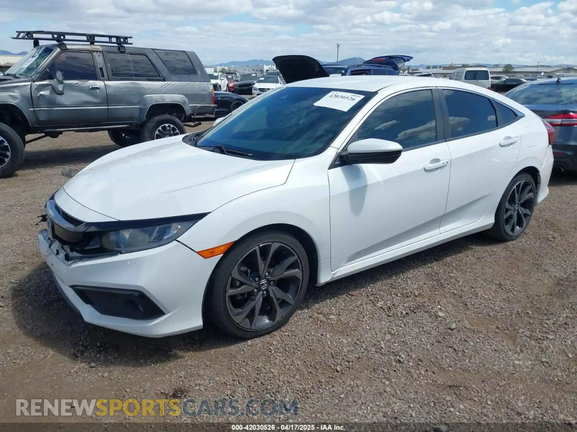 2 Photograph of a damaged car 2HGFC2F85KH600037 HONDA CIVIC 2019