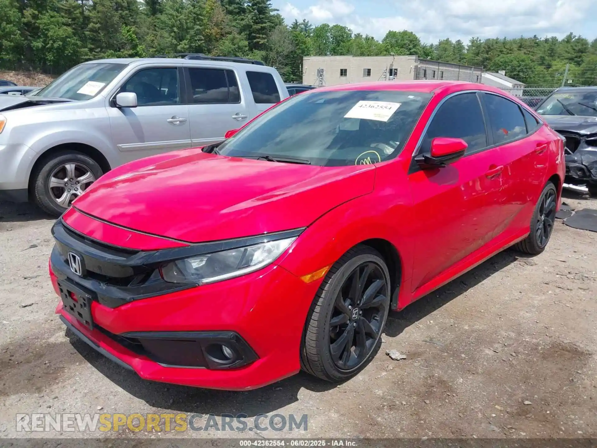 2 Photograph of a damaged car 2HGFC2F86KH503834 HONDA CIVIC 2019