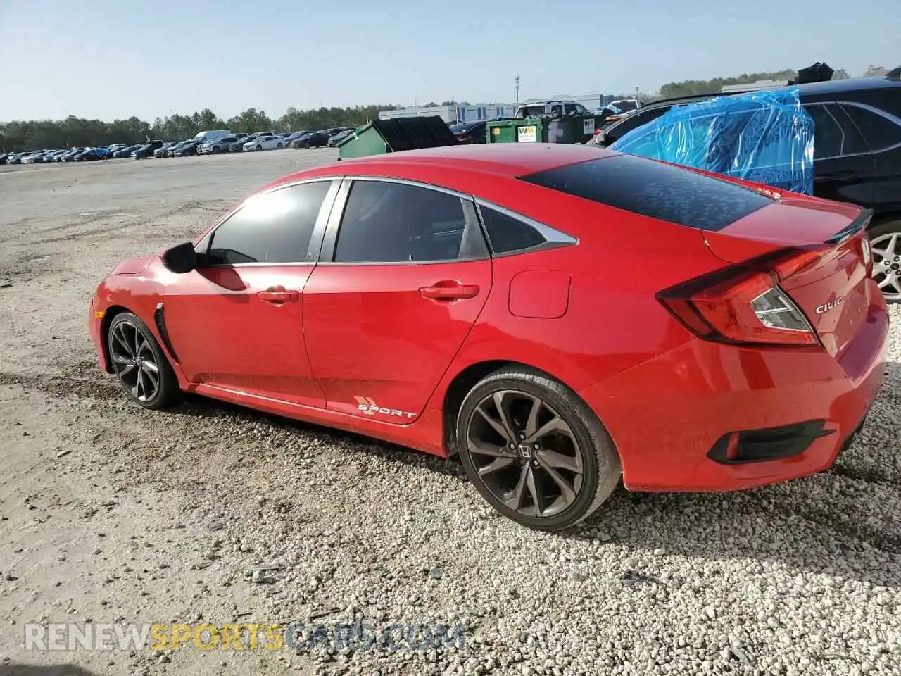 2 Photograph of a damaged car 2HGFC2F86KH516535 HONDA CIVIC 2019