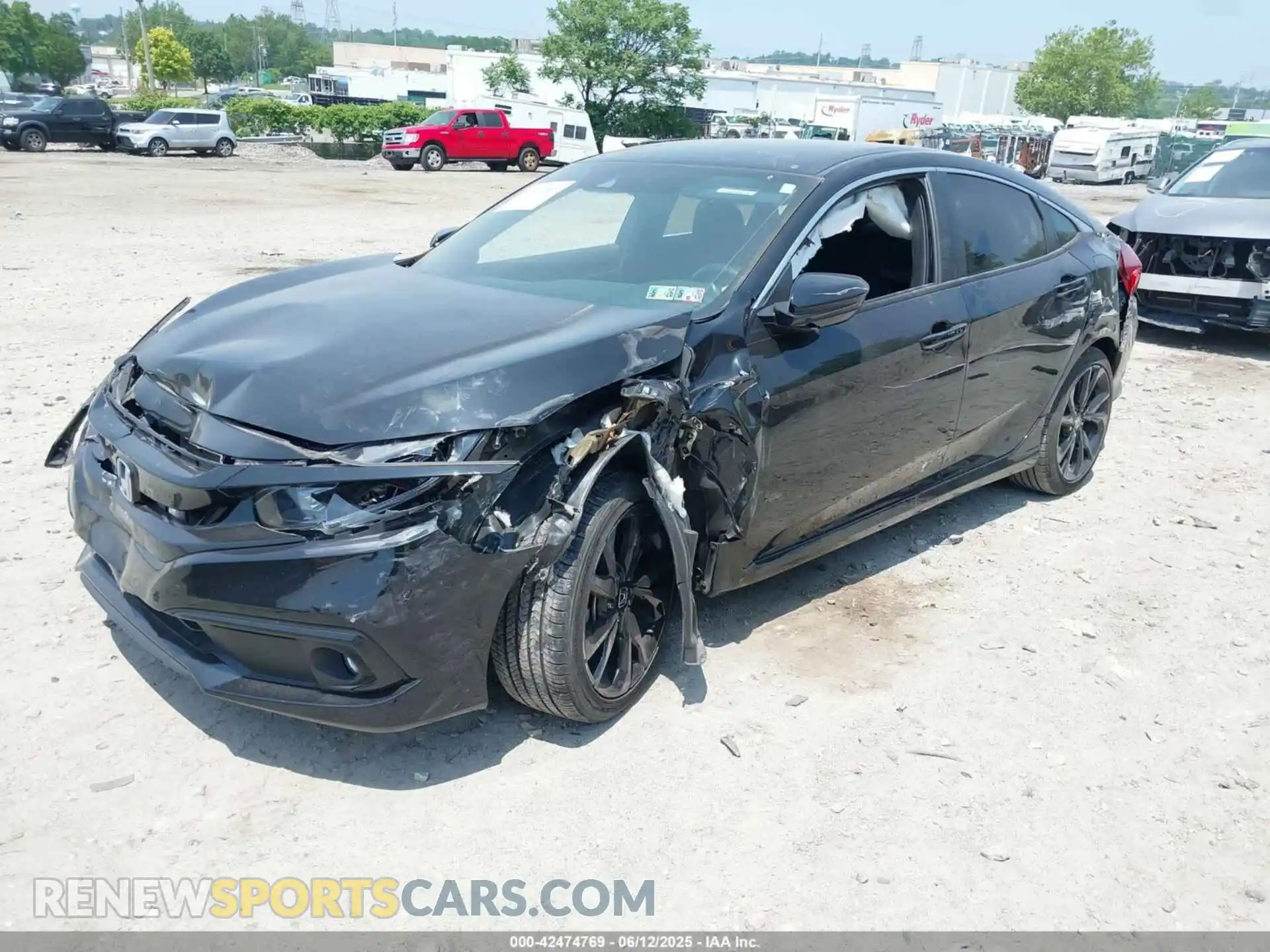 2 Photograph of a damaged car 2HGFC2F86KH590487 HONDA CIVIC 2019
