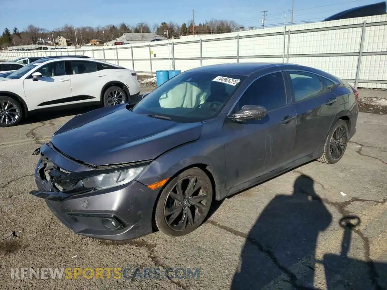 1 Photograph of a damaged car 2HGFC2F87KH528368 HONDA CIVIC 2019