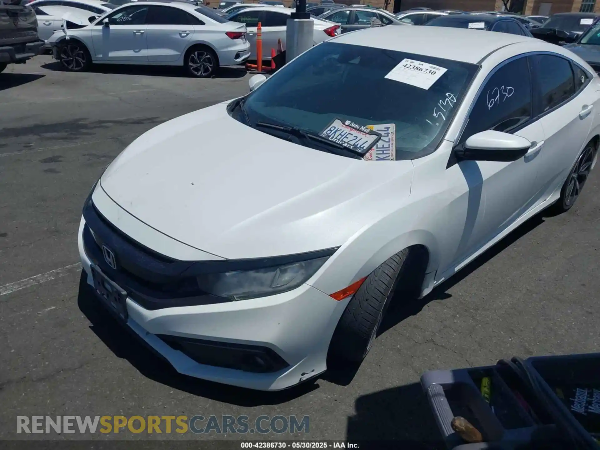 2 fotografías del automóvil dañado 2HGFC2F87KH557532 HONDA CIVIC 2019