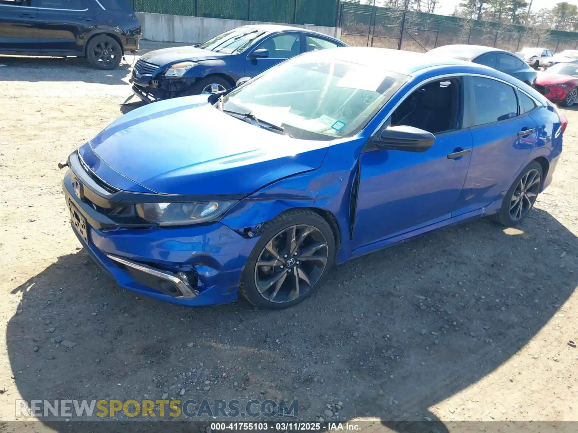 2 Photograph of a damaged car 2HGFC2F87KH592734 HONDA CIVIC 2019