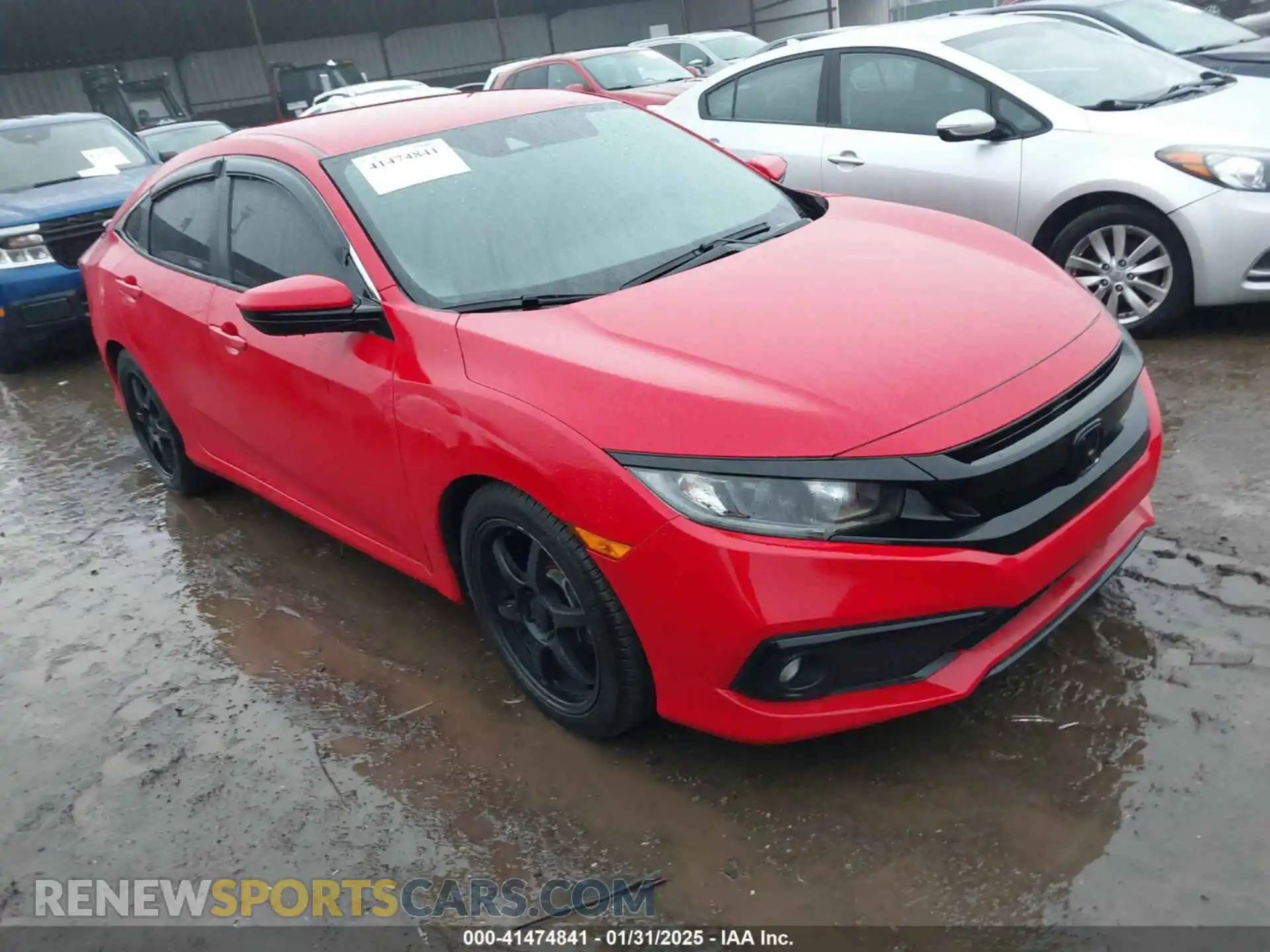 1 Photograph of a damaged car 2HGFC2F87KH598114 HONDA CIVIC 2019