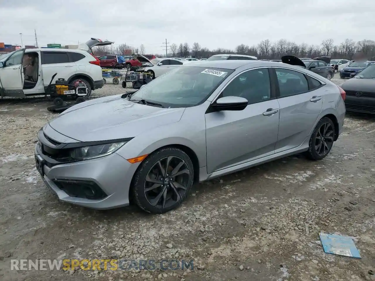 1 Photograph of a damaged car 2HGFC2F88KH551545 HONDA CIVIC 2019