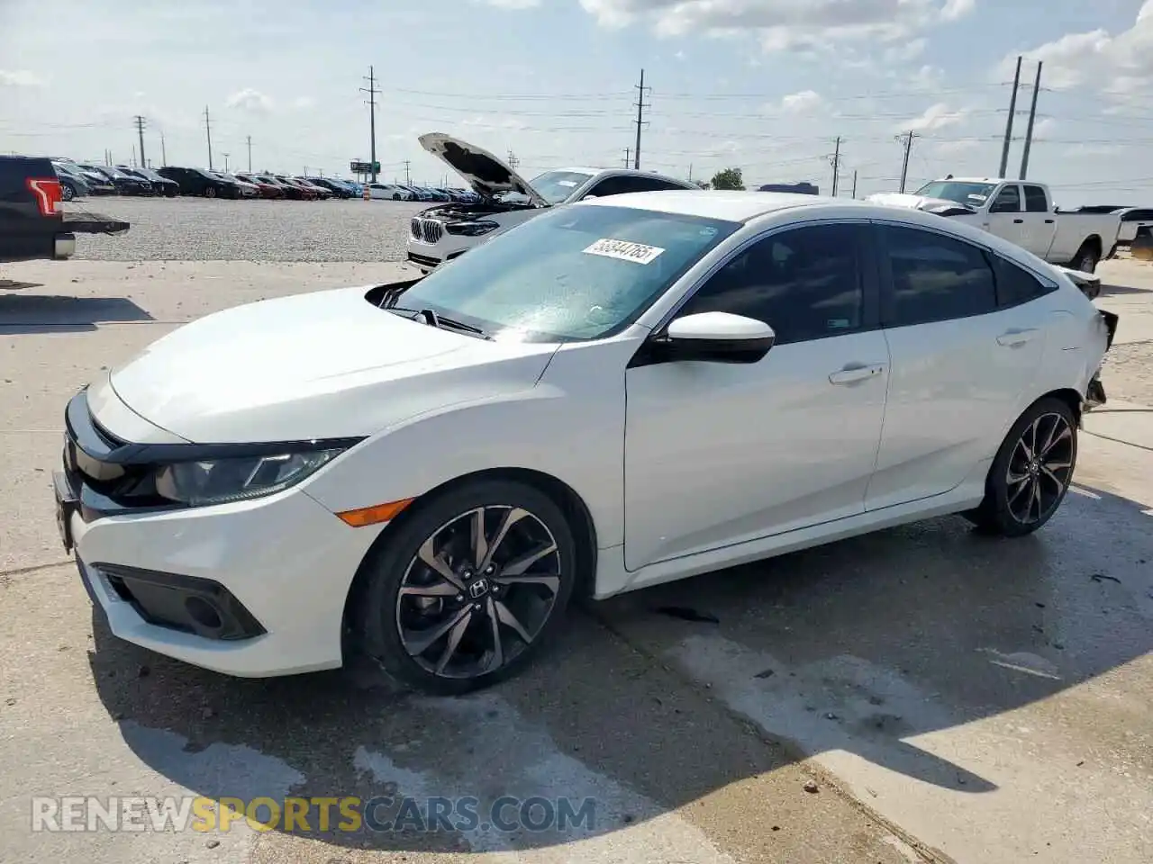 1 fotografías del automóvil dañado 2HGFC2F89KH503696 HONDA CIVIC 2019