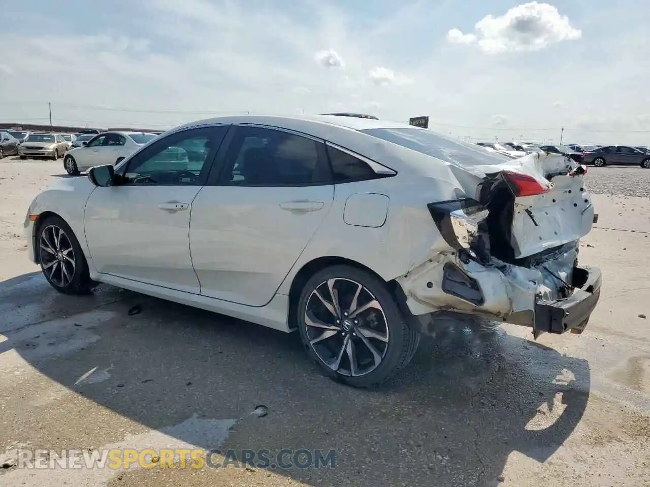 2 fotografías del automóvil dañado 2HGFC2F89KH503696 HONDA CIVIC 2019