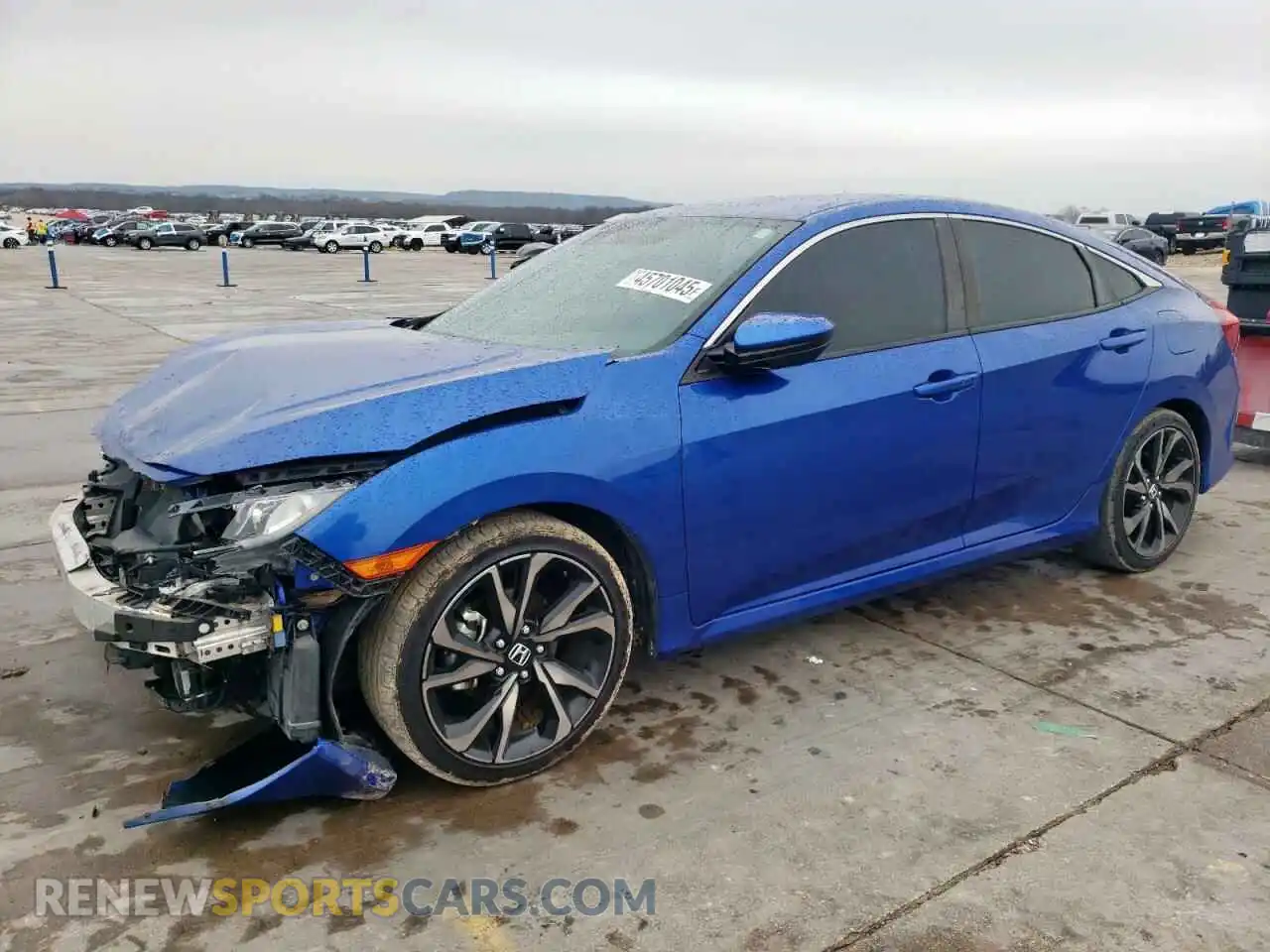 1 Photograph of a damaged car 2HGFC2F8XKH577001 HONDA CIVIC 2019