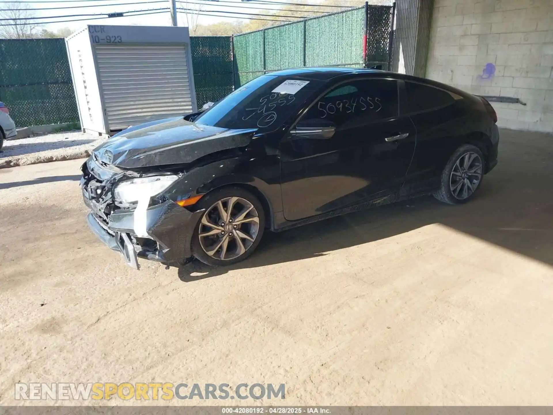 2 Photograph of a damaged car 2HGFC3B90KH355376 HONDA CIVIC 2019