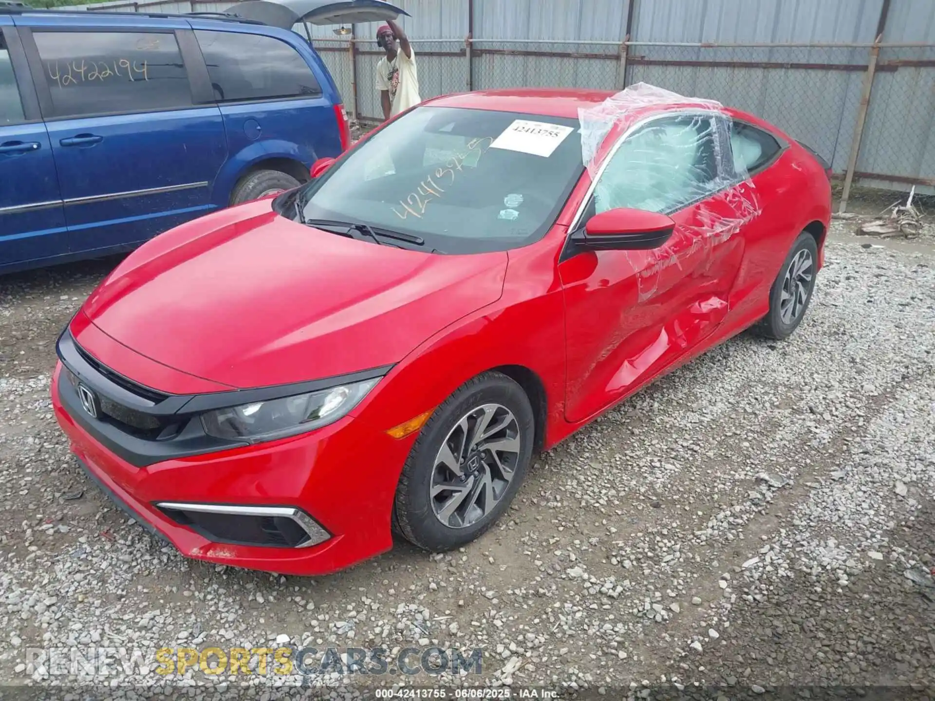 2 Photograph of a damaged car 2HGFC4B61KH307526 HONDA CIVIC 2019