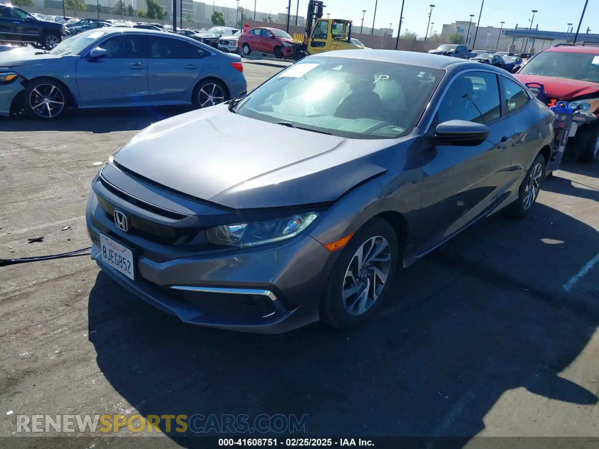 2 Photograph of a damaged car 2HGFC4B67KH302198 HONDA CIVIC 2019