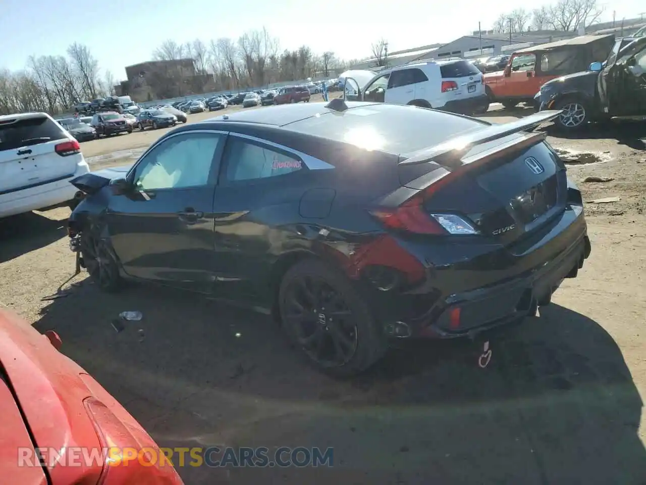2 Photograph of a damaged car 2HGFC4B80KH300746 HONDA CIVIC 2019