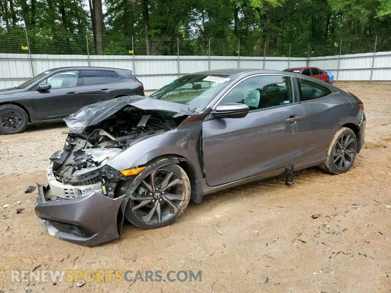 1 Photograph of a damaged car 2HGFC4B80KH304845 HONDA CIVIC 2019