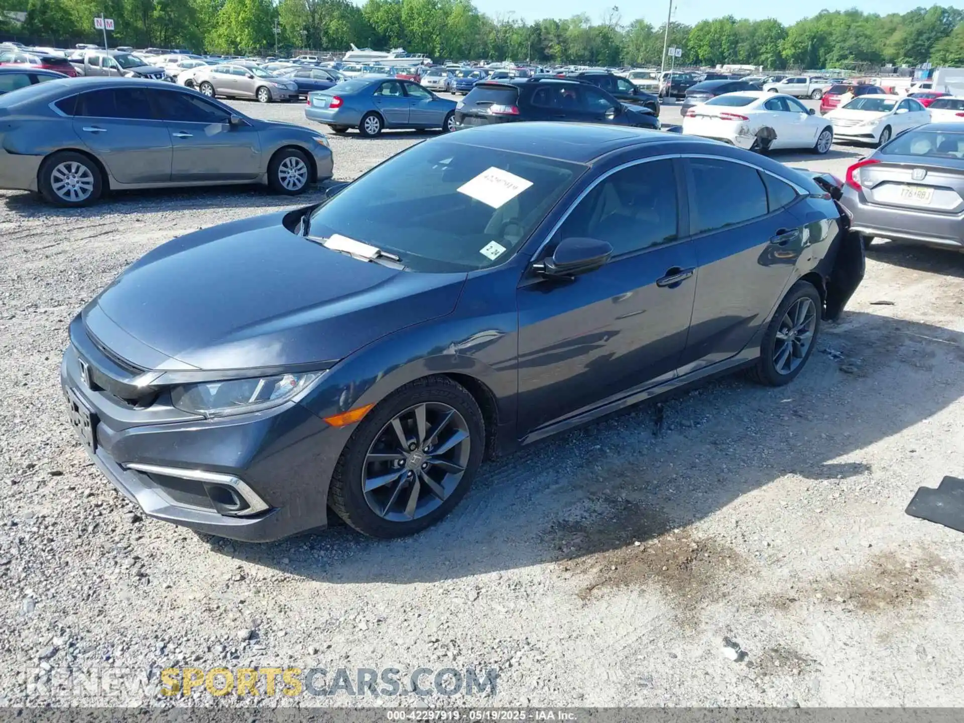 2 Photograph of a damaged car JHMFC1F30KX006740 HONDA CIVIC 2019