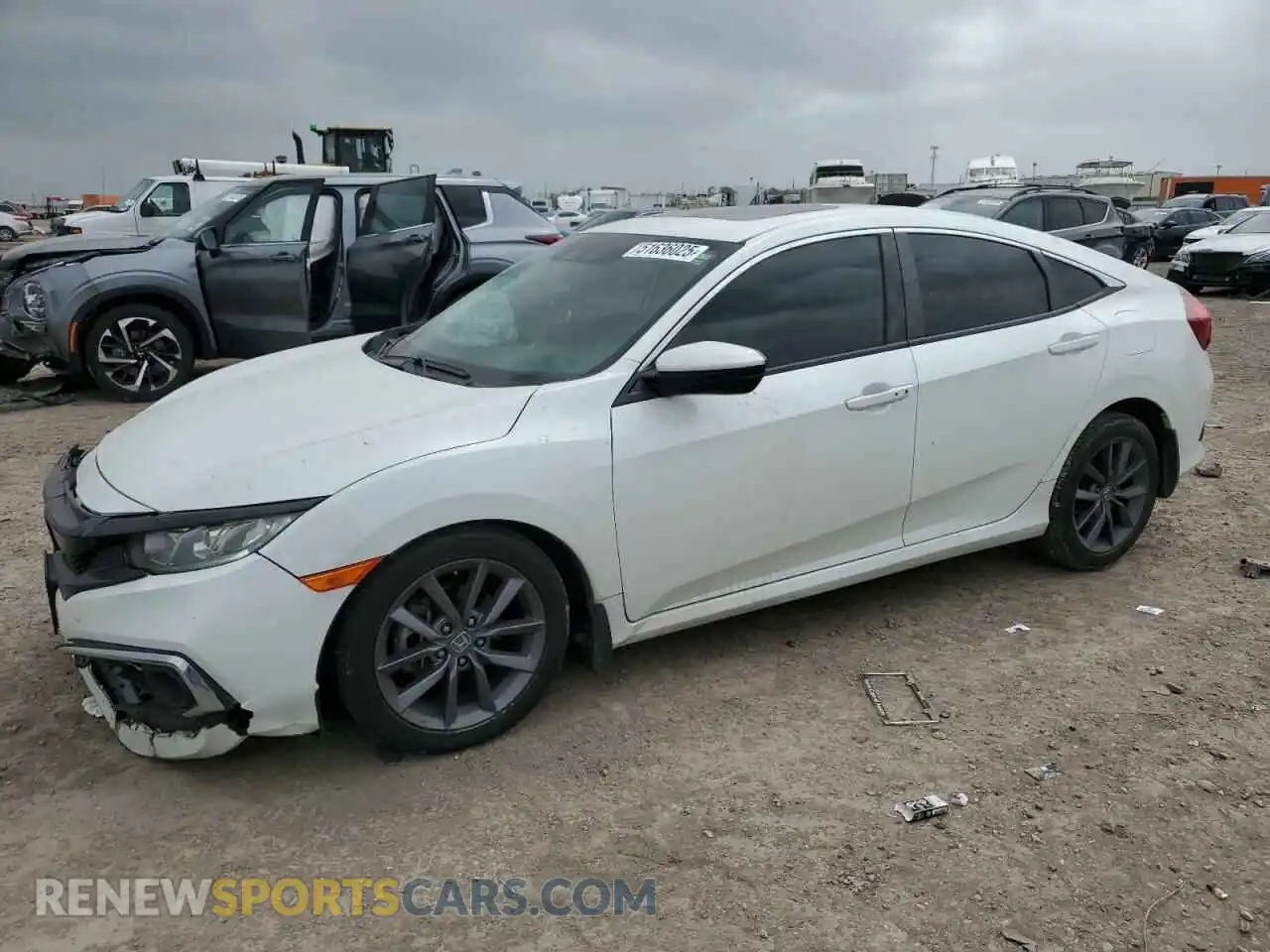 1 Photograph of a damaged car JHMFC1F30KX008519 HONDA CIVIC 2019