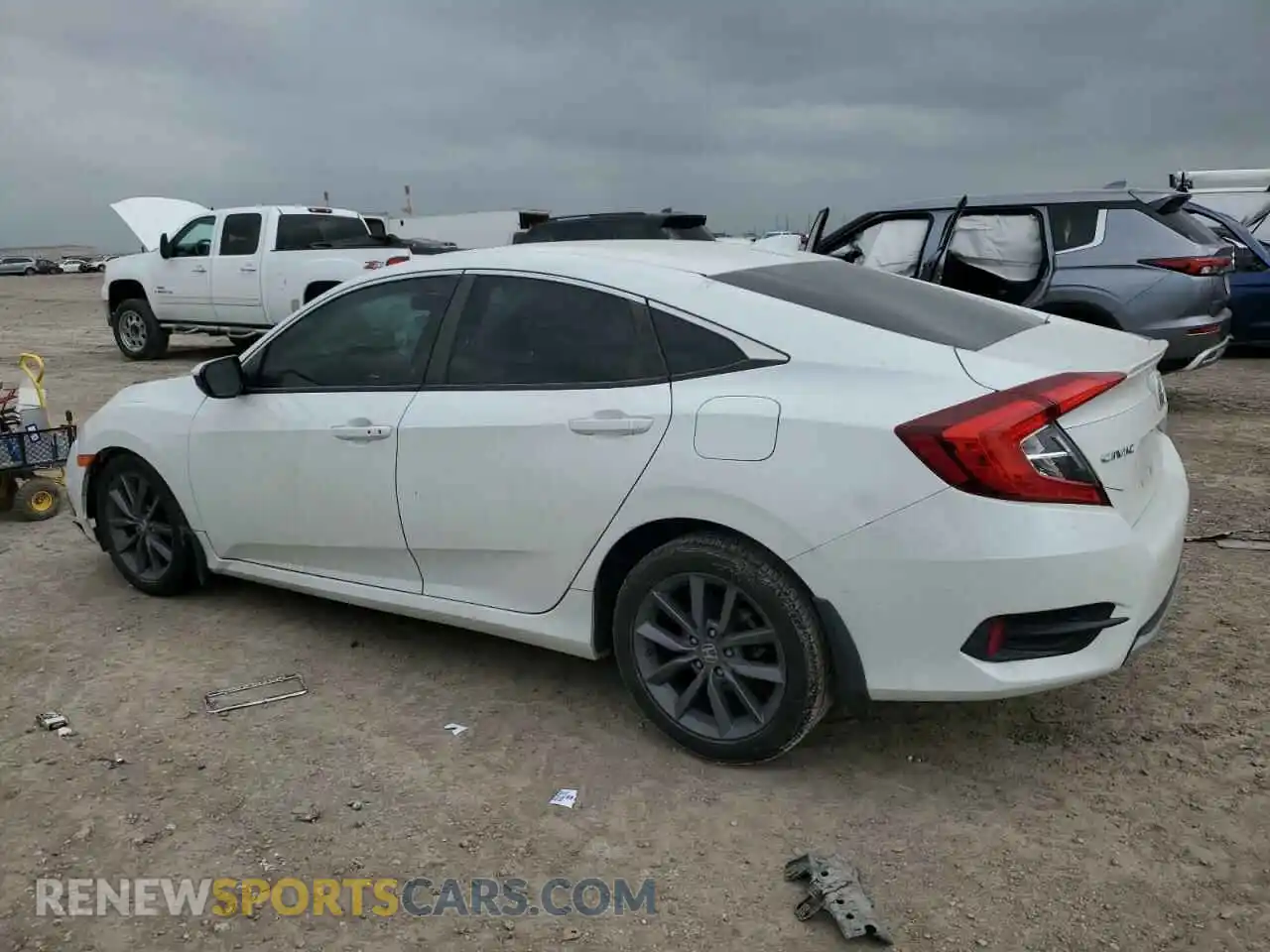 2 Photograph of a damaged car JHMFC1F30KX008519 HONDA CIVIC 2019