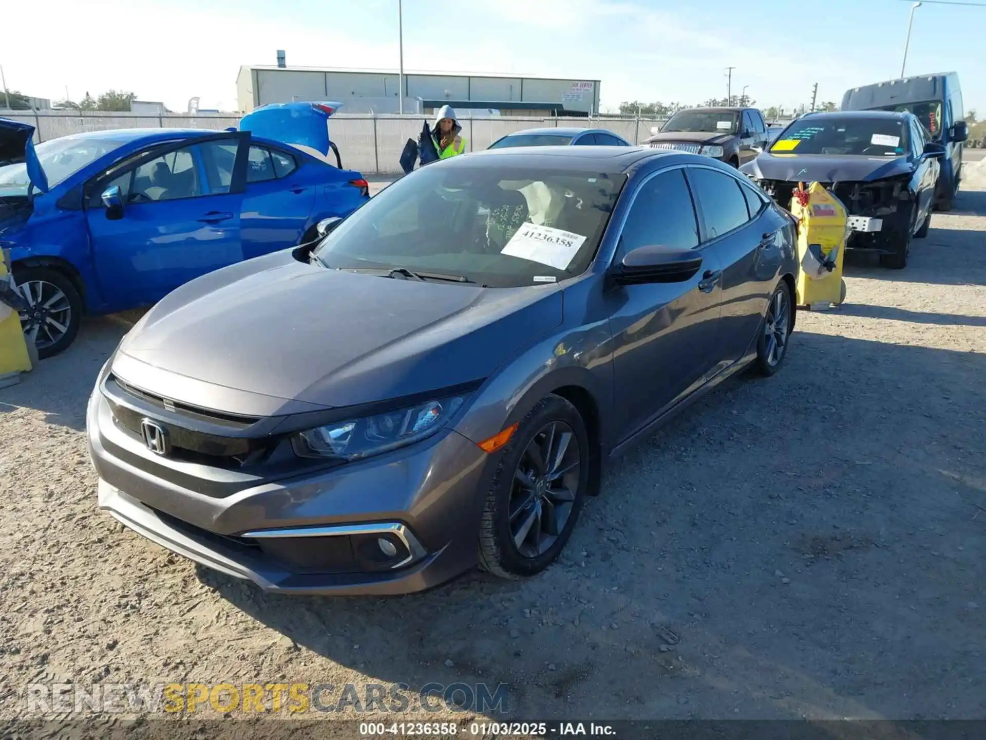 2 Photograph of a damaged car JHMFC1F31KX005497 HONDA CIVIC 2019