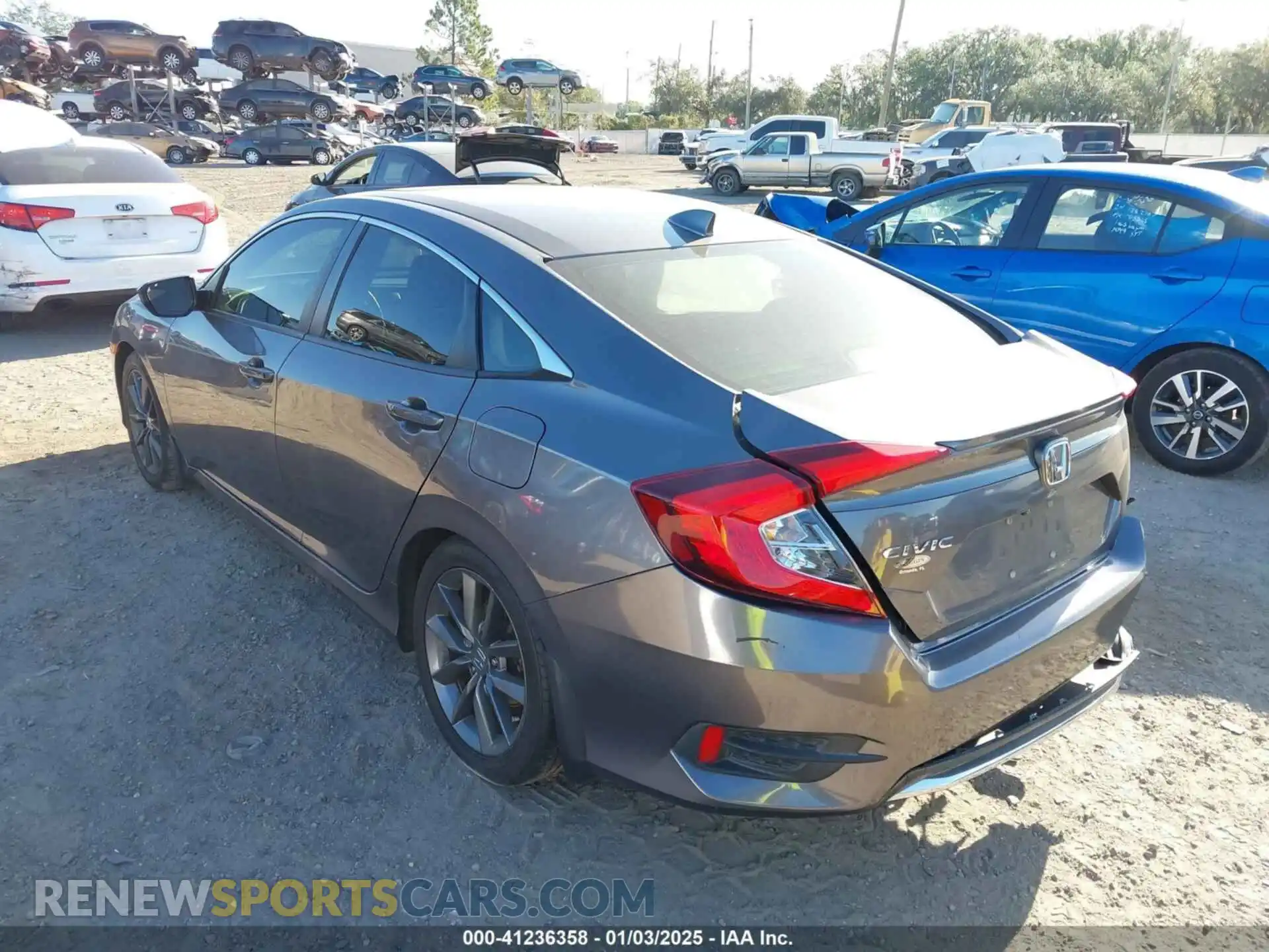3 Photograph of a damaged car JHMFC1F31KX005497 HONDA CIVIC 2019