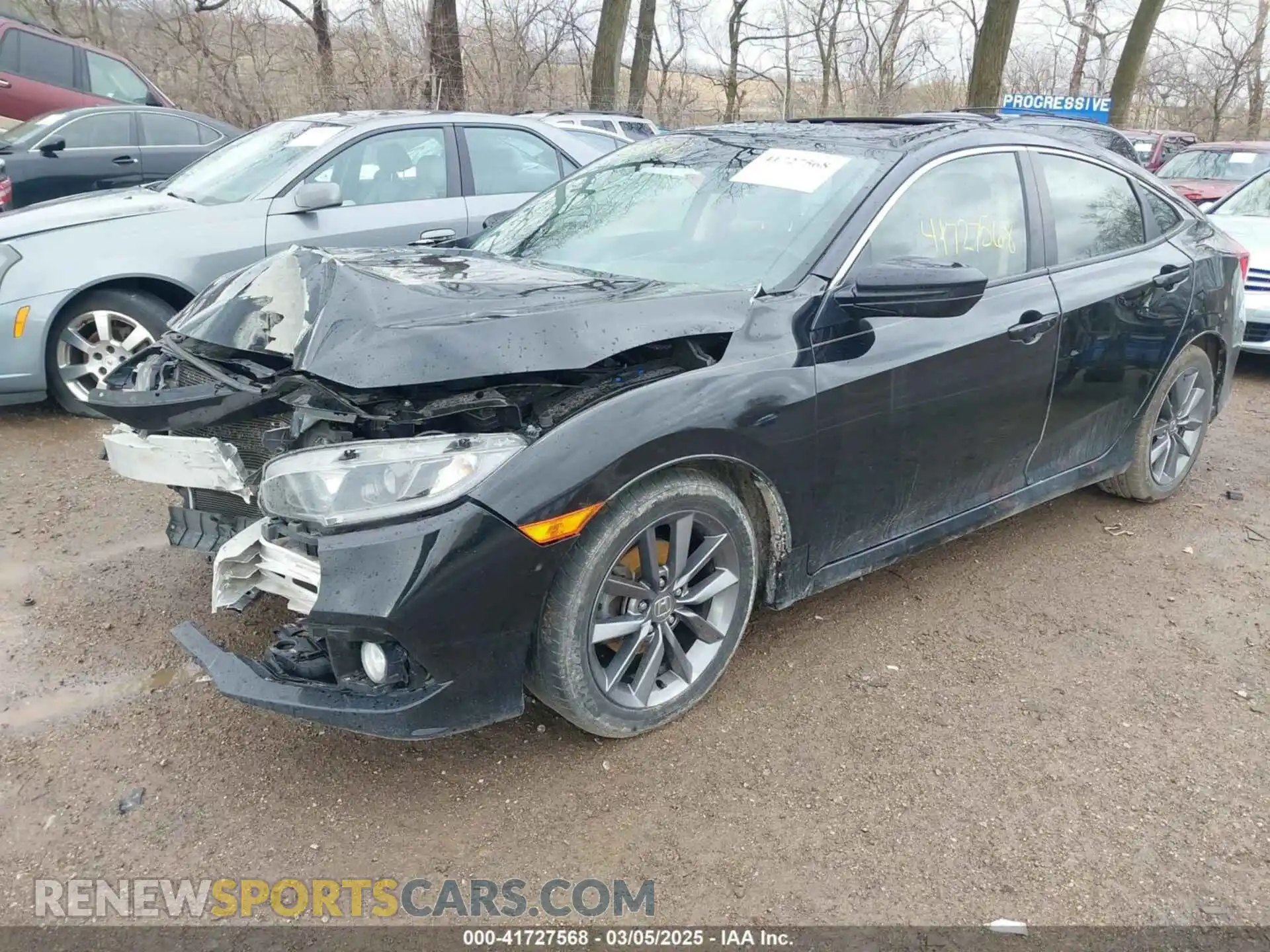 2 Photograph of a damaged car JHMFC1F32KX001734 HONDA CIVIC 2019