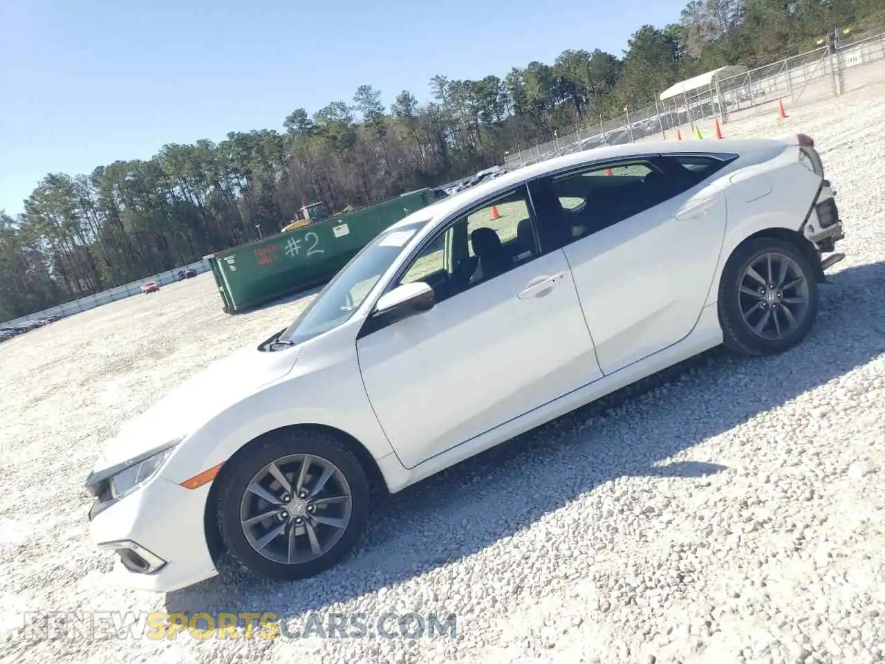 1 Photograph of a damaged car JHMFC1F34KX008443 HONDA CIVIC 2019