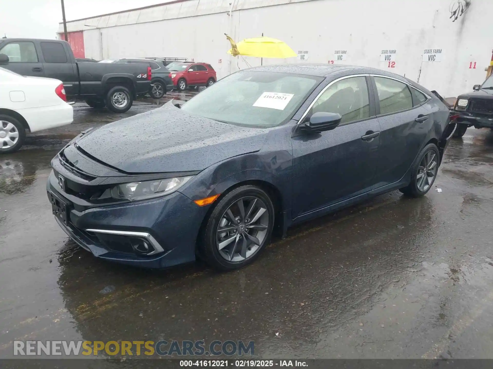 2 Photograph of a damaged car JHMFC1F34KX009754 HONDA CIVIC 2019
