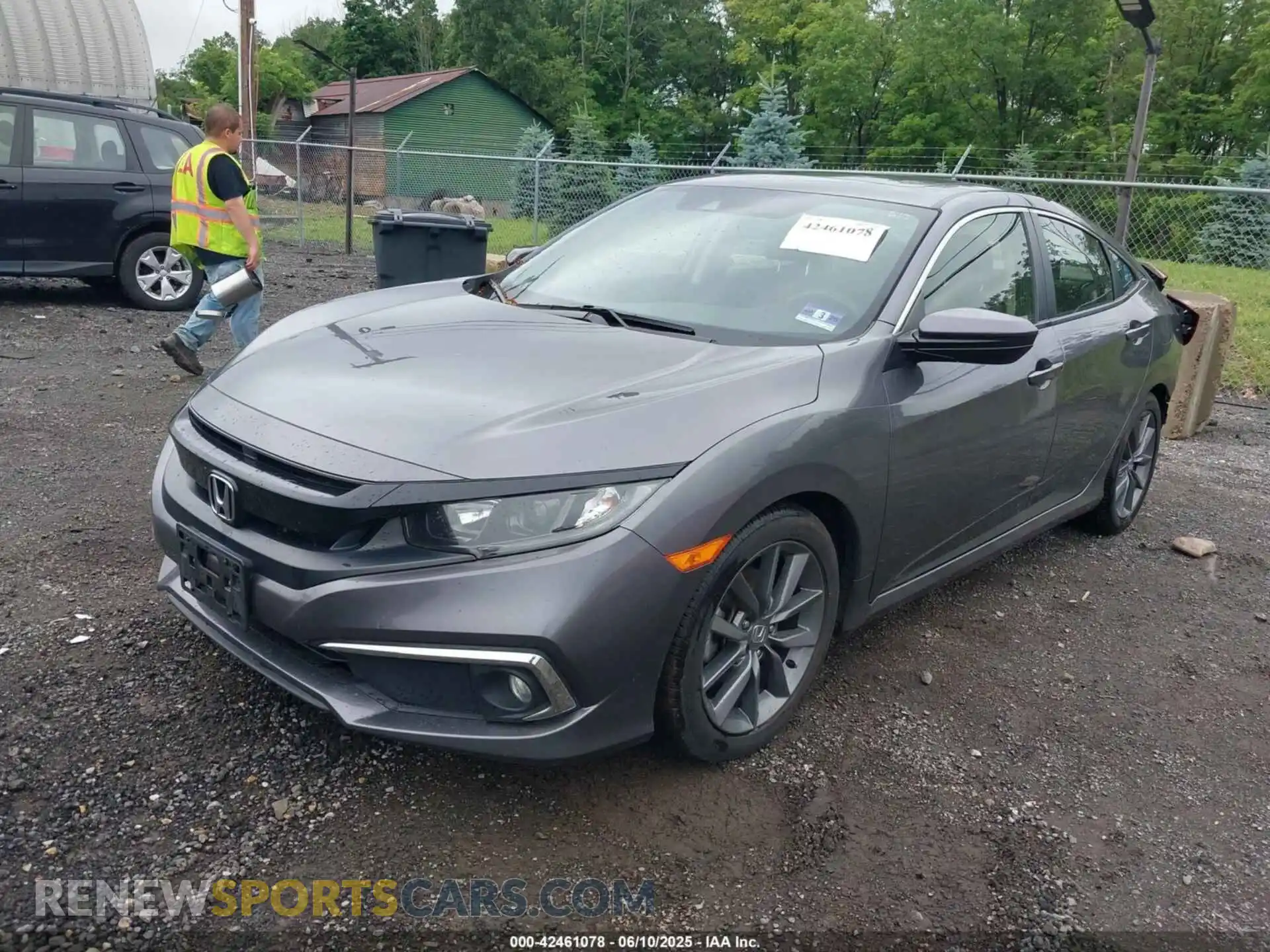 2 Photograph of a damaged car JHMFC1F36KX006340 HONDA CIVIC 2019