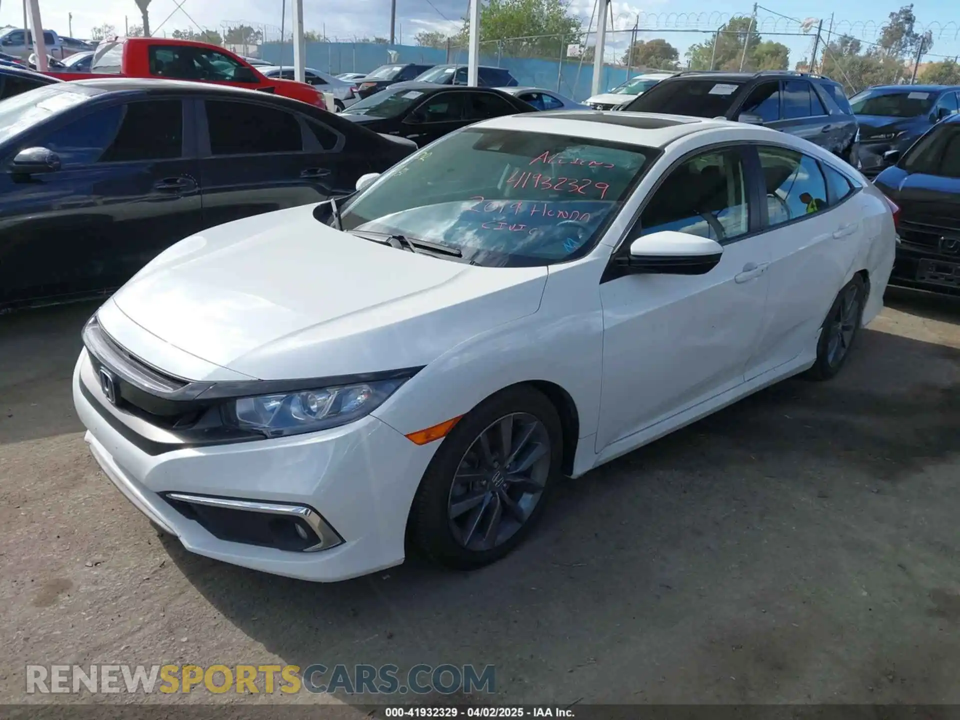 2 Photograph of a damaged car JHMFC1F36KX009531 HONDA CIVIC 2019