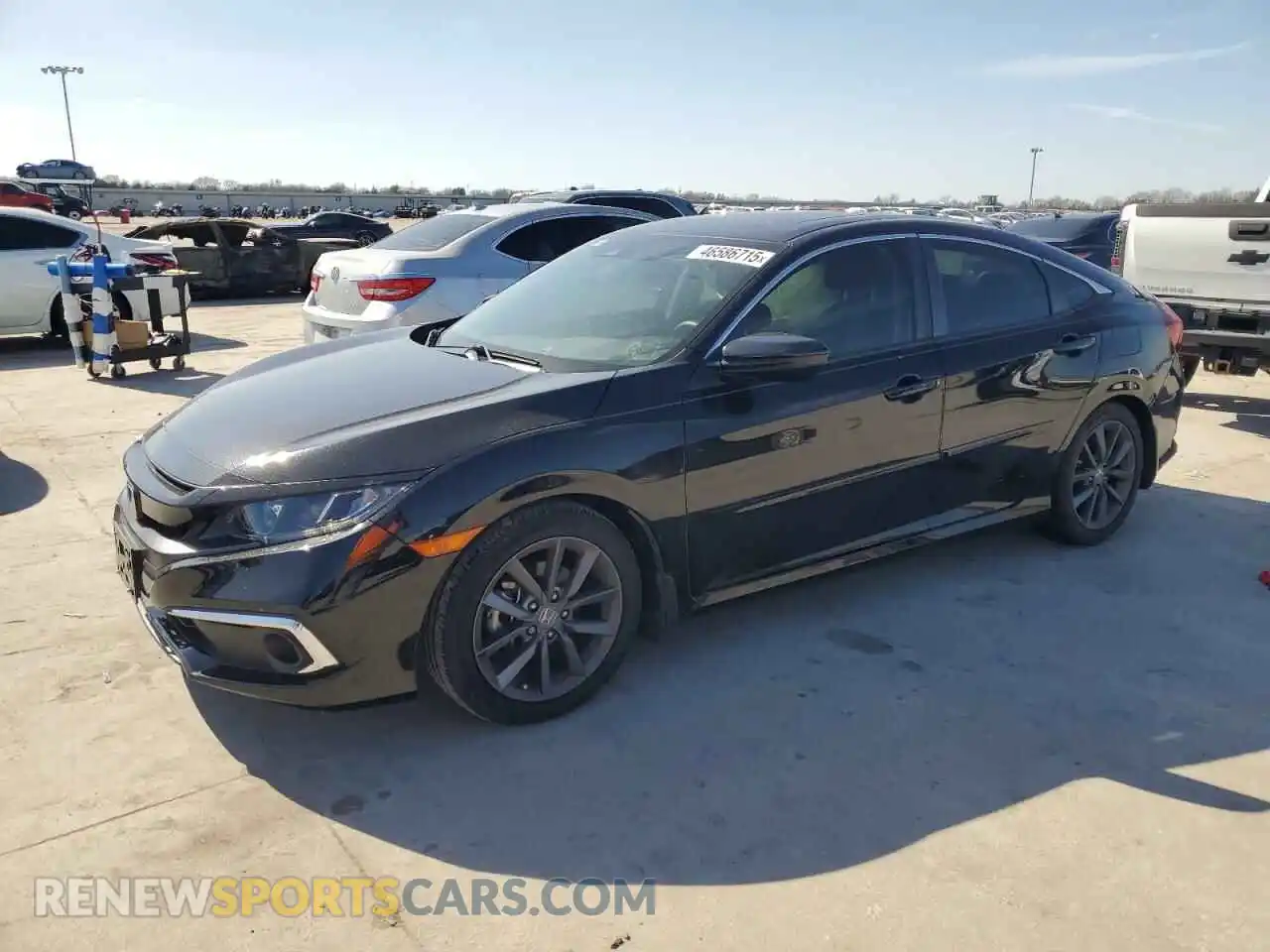 1 Photograph of a damaged car JHMFC1F37KX014236 HONDA CIVIC 2019