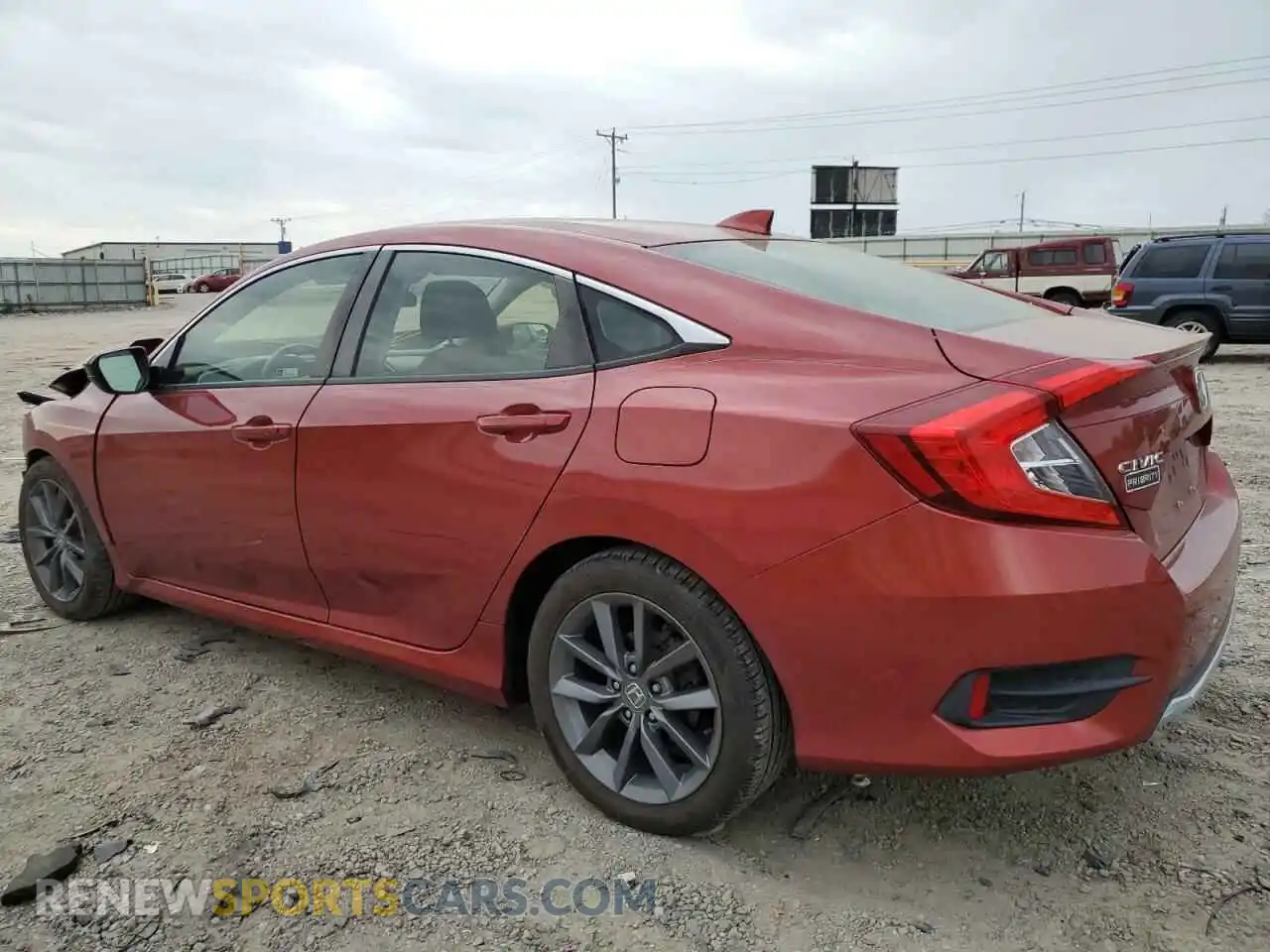 2 fotografías del automóvil dañado JHMFC1F38KX013385 HONDA CIVIC 2019