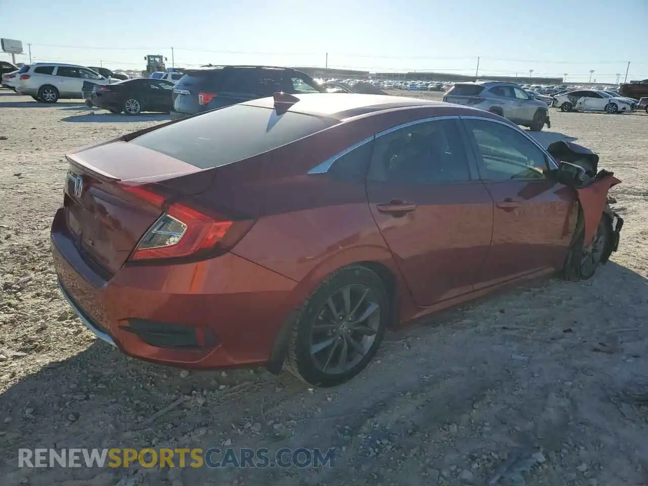 3 Photograph of a damaged car JHMFC1F39KX001875 HONDA CIVIC 2019