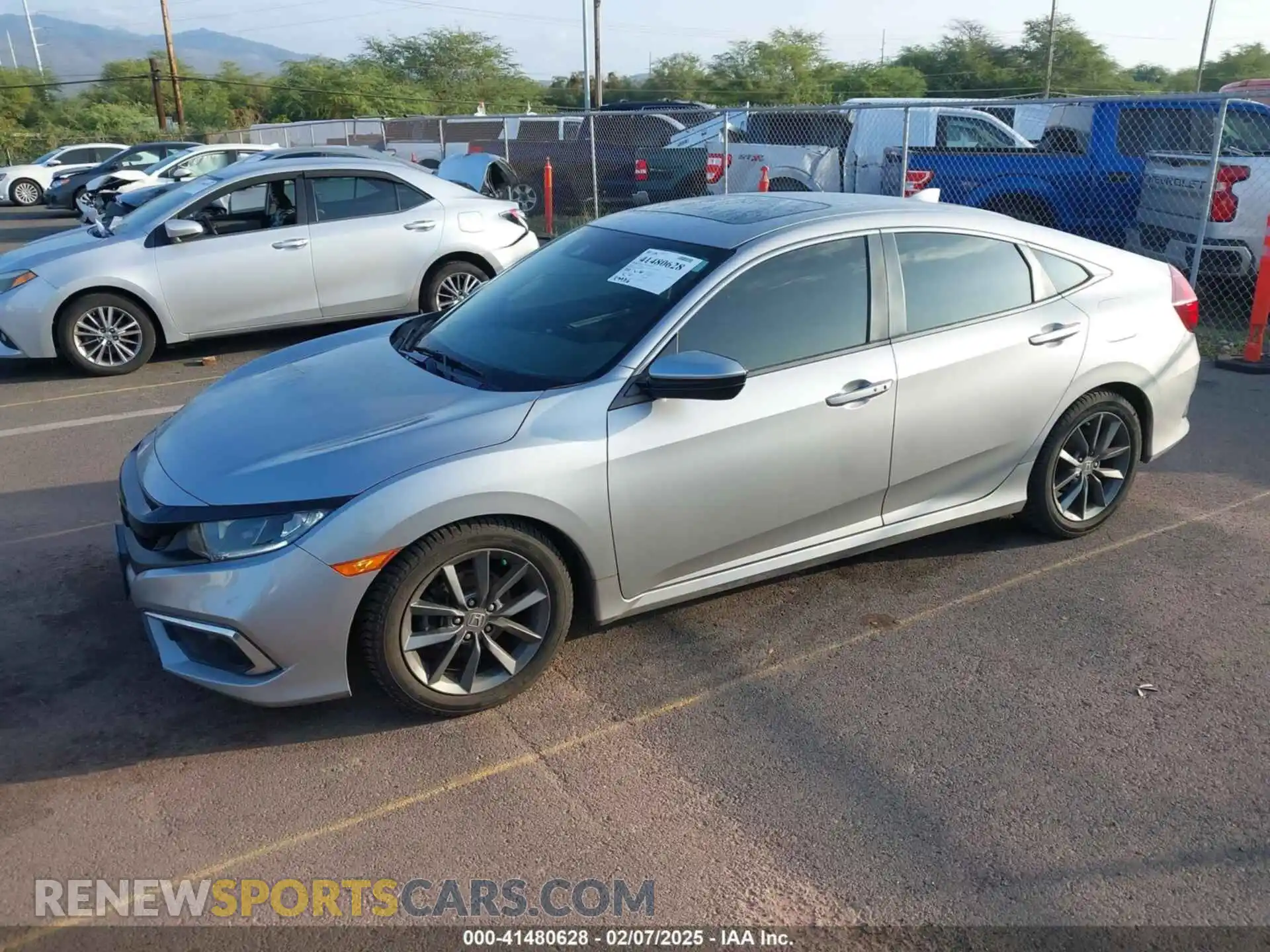 2 Photograph of a damaged car JHMFC1F39KX004808 HONDA CIVIC 2019