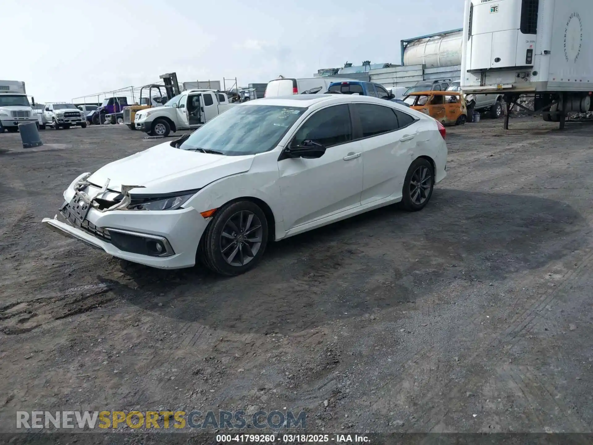 2 Photograph of a damaged car JHMFC1F7XKX000981 HONDA CIVIC 2019