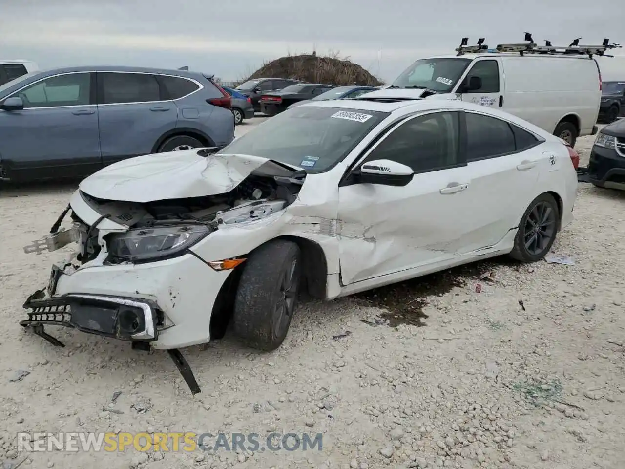 1 Фотография поврежденного автомобиля JHMFC1F7XKX004139 HONDA CIVIC 2019