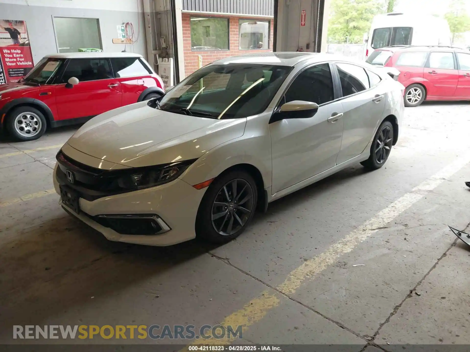 2 fotografías del automóvil dañado JHMFC1F7XKX009390 HONDA CIVIC 2019