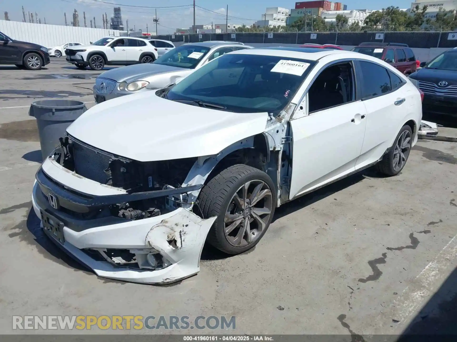 2 Photograph of a damaged car JHMFC1F90KX008282 HONDA CIVIC 2019