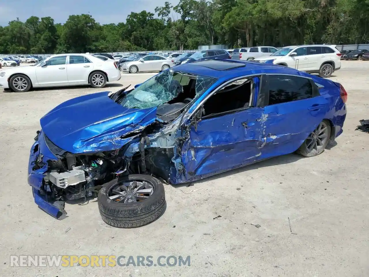 1 Photograph of a damaged car 19XFC1F31LE001629 HONDA CIVIC 2020