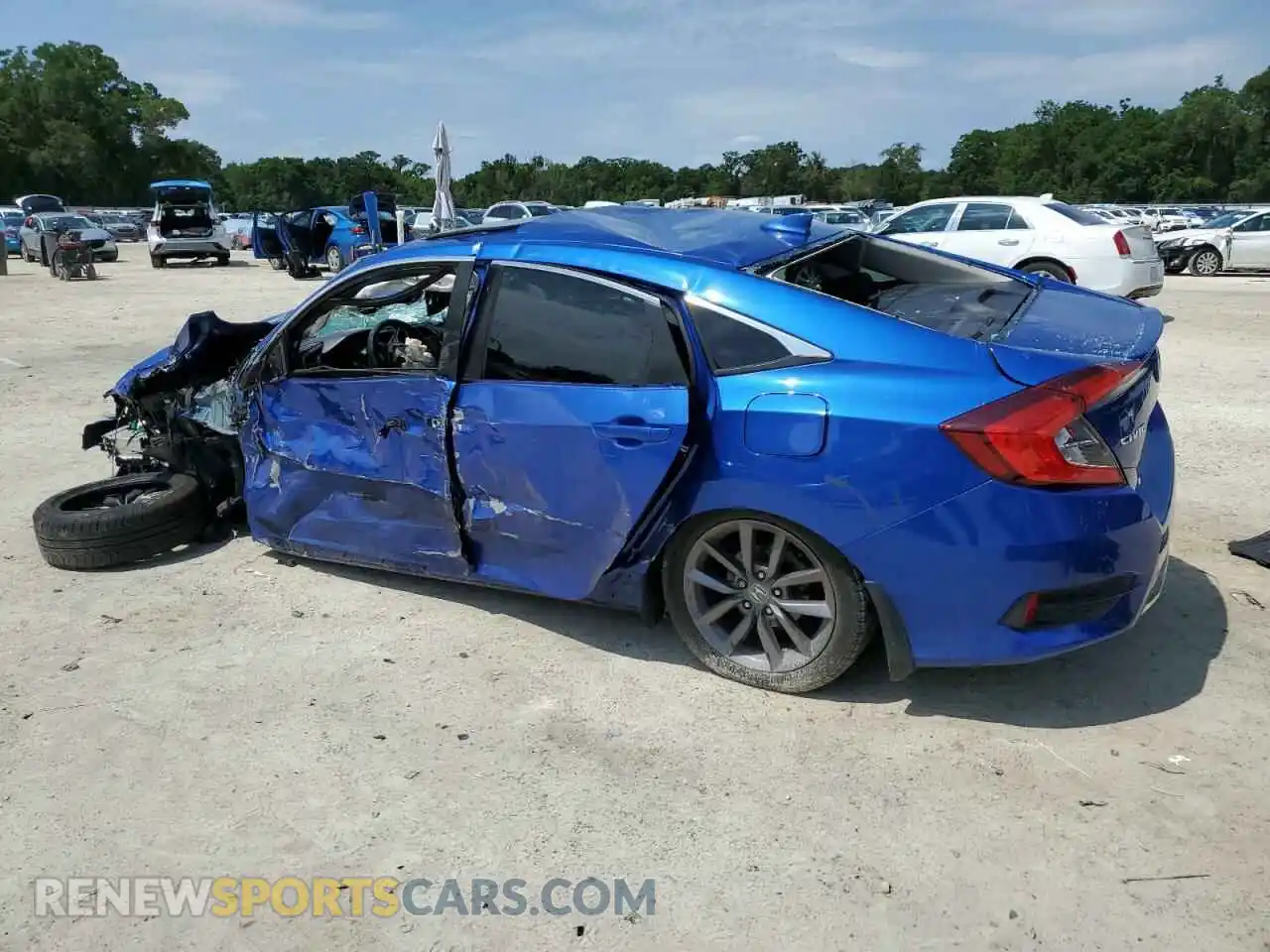 2 Photograph of a damaged car 19XFC1F31LE001629 HONDA CIVIC 2020