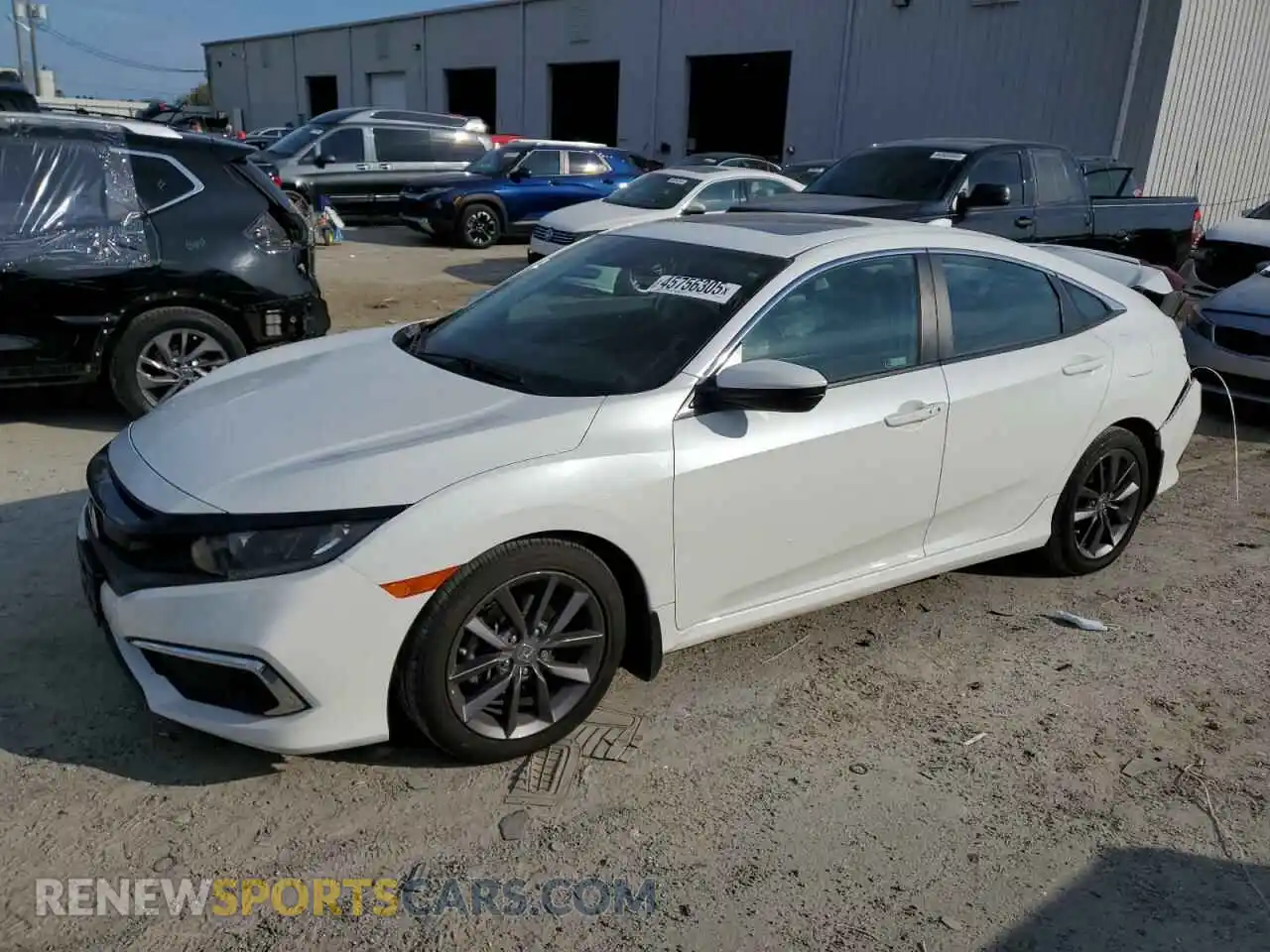 1 Photograph of a damaged car 19XFC1F33LE000076 HONDA CIVIC 2020