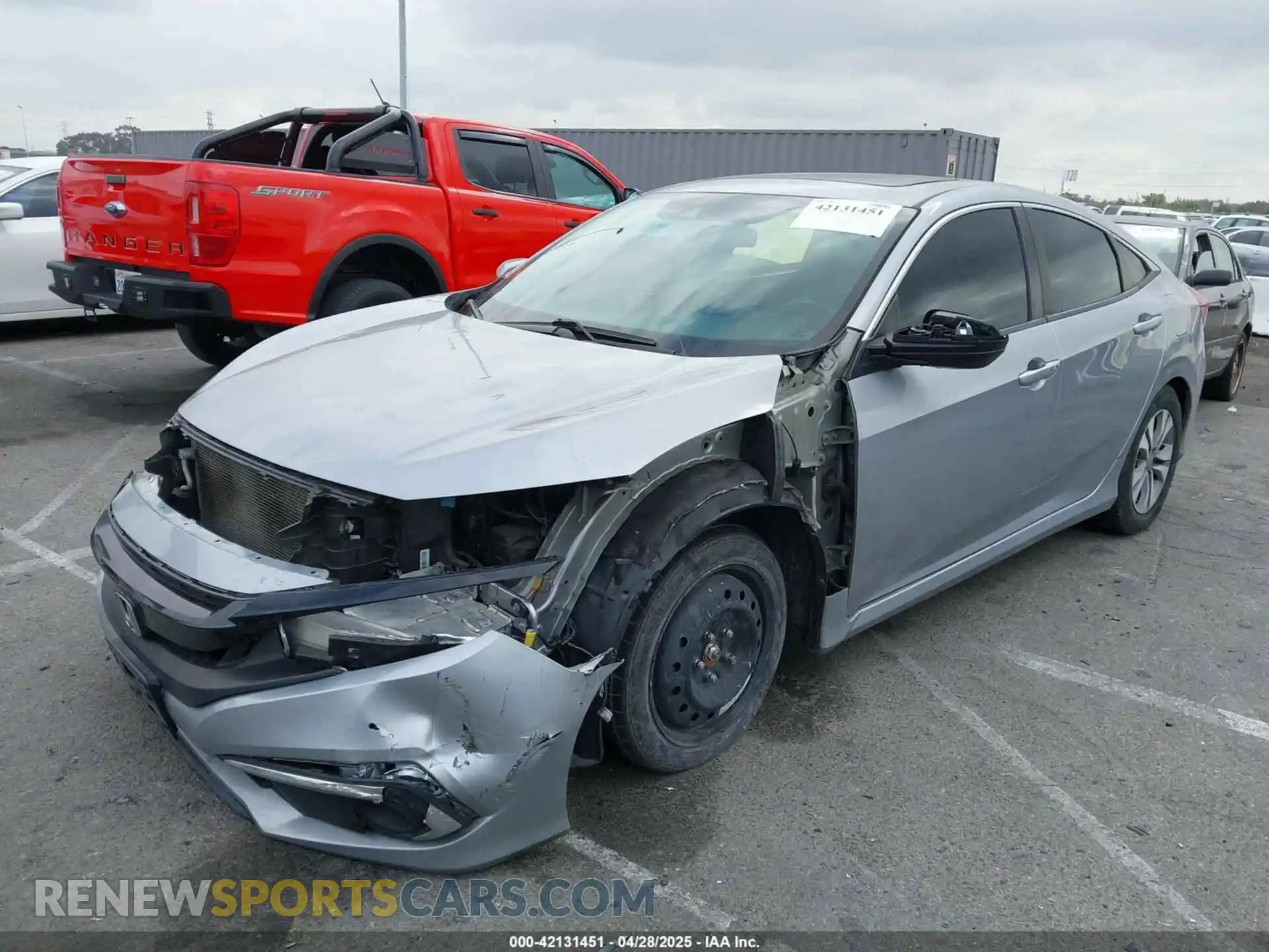 2 Photograph of a damaged car 19XFC1F33LE211150 HONDA CIVIC 2020
