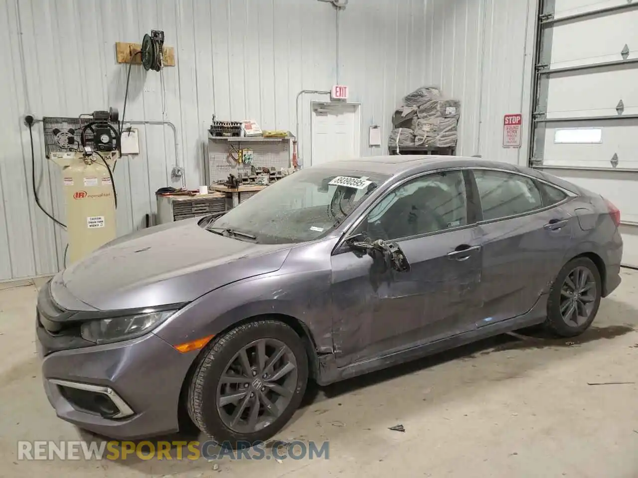 1 Photograph of a damaged car 19XFC1F35LE018921 HONDA CIVIC 2020